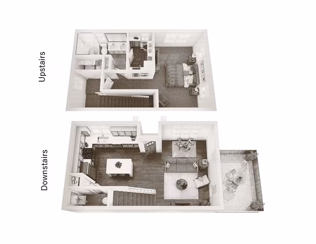 One Bedroom Cottage 2201 floor plan